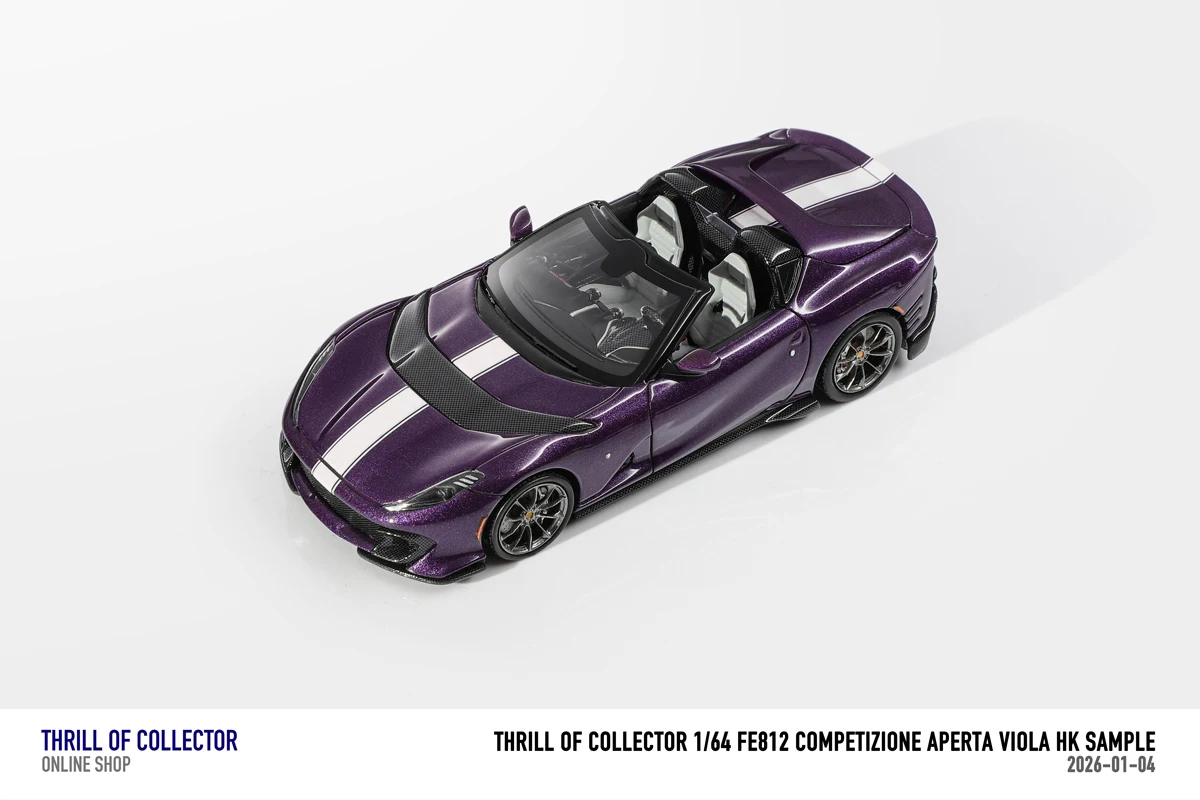 1:64 TOC Fuelme 812 CA Competizione Aperta, 812caOpen-Top-Harzmodell eines statischen Autos, exklusive neue limitierte Edition, individuelles Spielzeug Image
