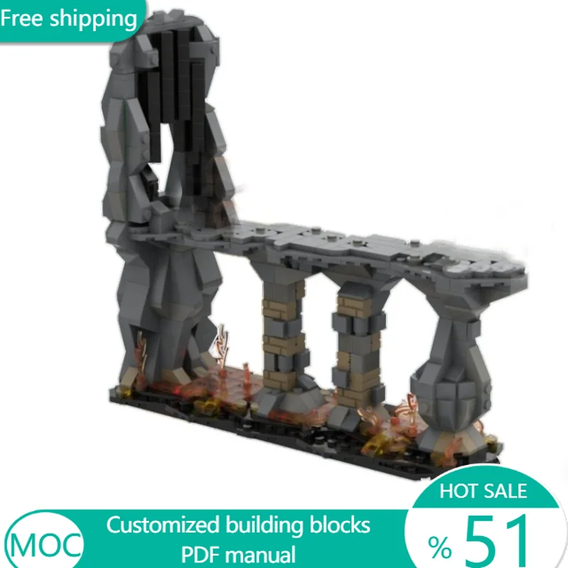 579-teiliges Star Battle MOUNTDOOM MOC Anpassbares Modulares Baustein-Set Einfaches Modell Beliebtes Kreatives Design DIY-Spielzeug Geburtstagsgeschenk Image