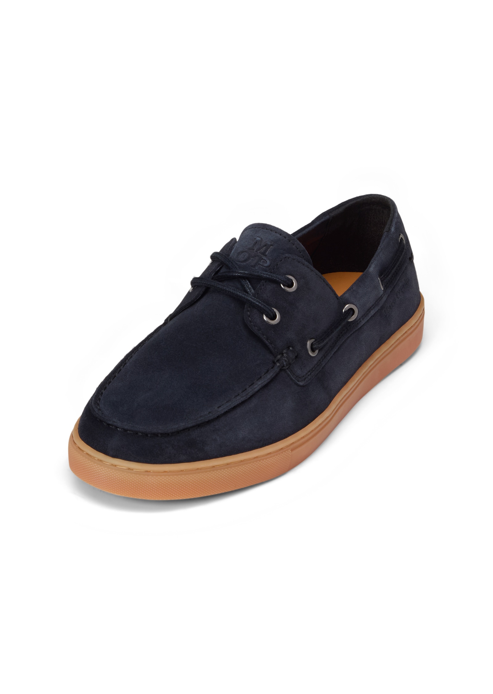 Mokassin MARC O'POLO "aus Veloursleder", Herren, Gr. 46, schwarz navy, Obermaterial: 100% Leder (Rind), unifarben, Schuhe Mokassin