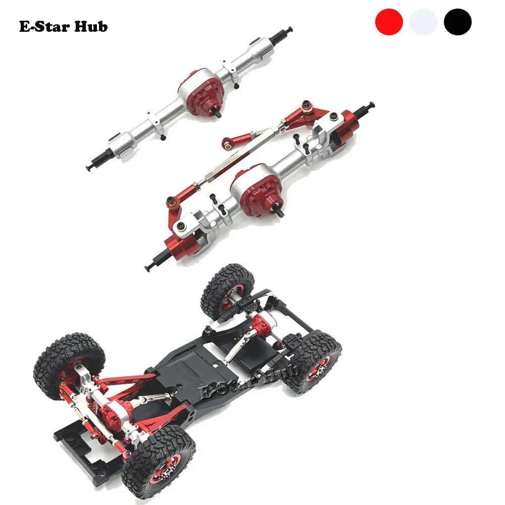 Vorder- und Hinterachsbaugruppe für 1/12 MN82 LC79 MN78 Metall-Upgrade-Teile-Kit RC Car OP-Zubehör Image
