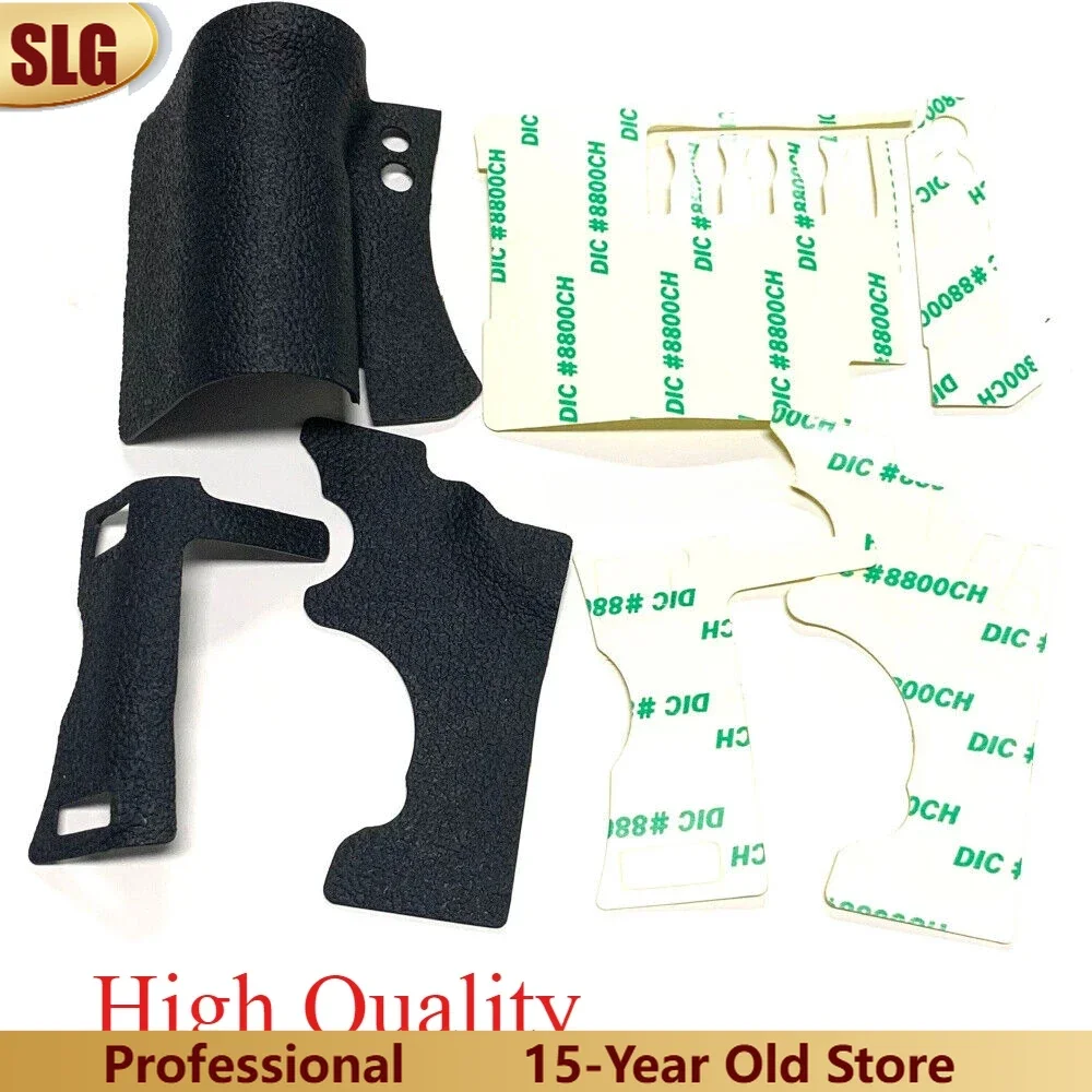 Neues Set Body Hand Grip Seite links Daumen Gummi Leder Abdeckung Einheit für Canon EOS 5D2 5D Mark II 5DII Digitalkamera + Klebeband Image