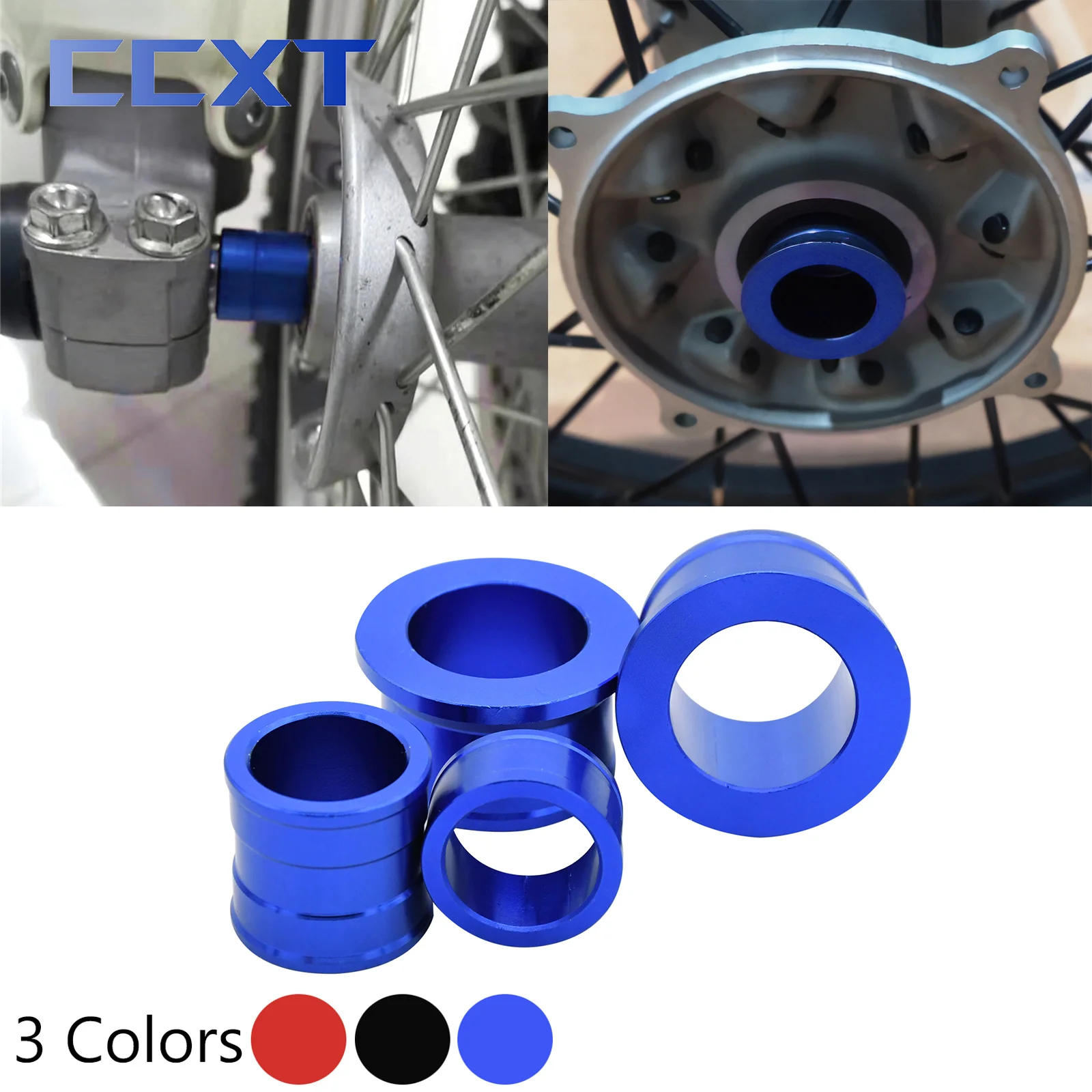 CNC Aluminium Billet Vorne Hinten Radnabe Spacer Rad Busher Für Honda CR CRF 125 250 250R 250X 450R 450X 250RX 450RX 2002-2020 Image