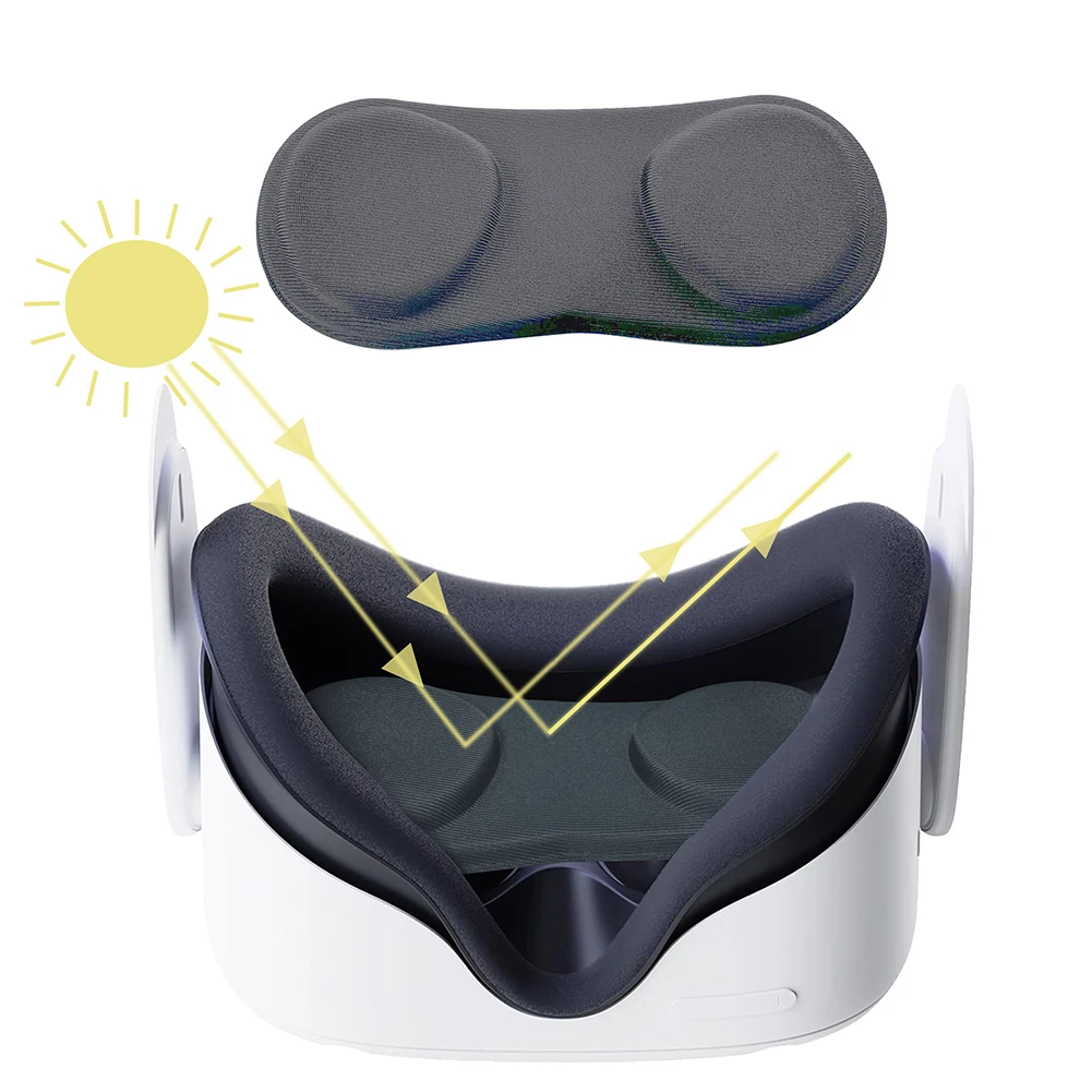 VR-Objektivabdeckung Kratzfest Staubdicht Objektivgehäuse Objektivkappe Ersatz für Meta Quest 3S/3/2/Pico4 Ultra VR-Zubehör Image