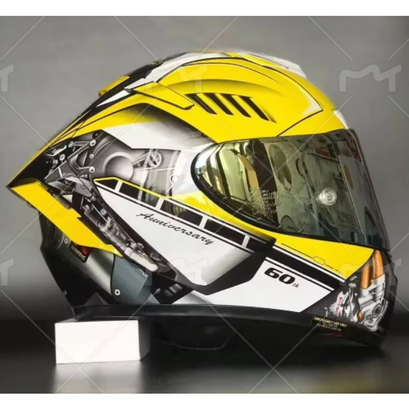 X-Spirit III X14 Helm X-Fourteen Gelb Schutzhelm Full Face Racing Motorradhelm Casco De Motocicleta Capacete Casque Image