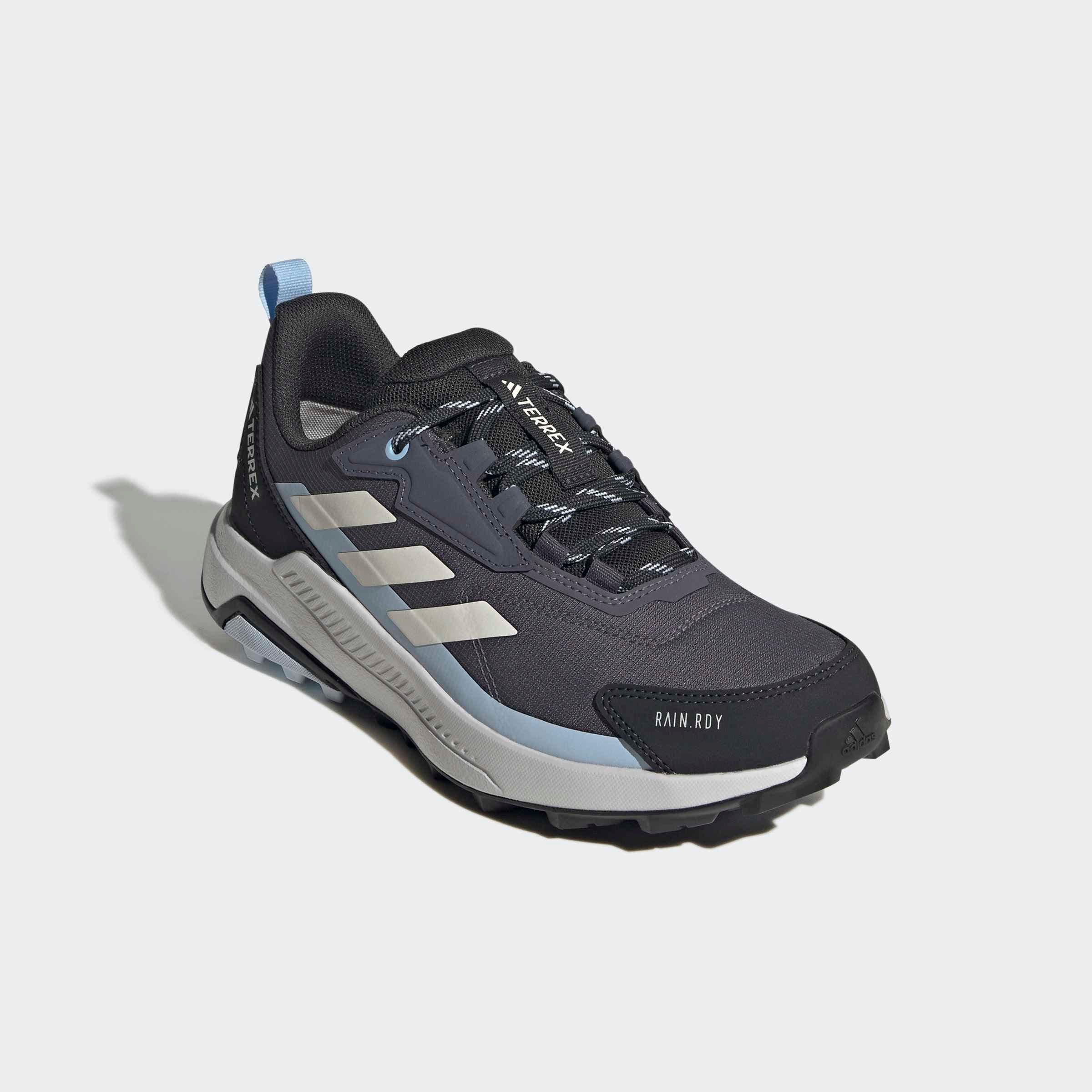 Wanderschuh ADIDAS TERREX "TERREX ANYLANDER RAIN.RDY", Damen, Gr. 41, crystal sky, chalk weiß, glow blau, Textil, Schuhe Wanderschuh, wasserdicht