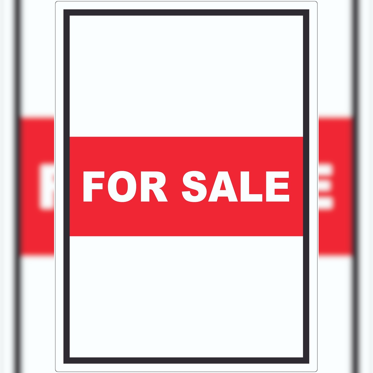 HB-Druck For Sale Aufkleber mit Text Werbeaufkleber hochkant A4 (210x297mm) Image