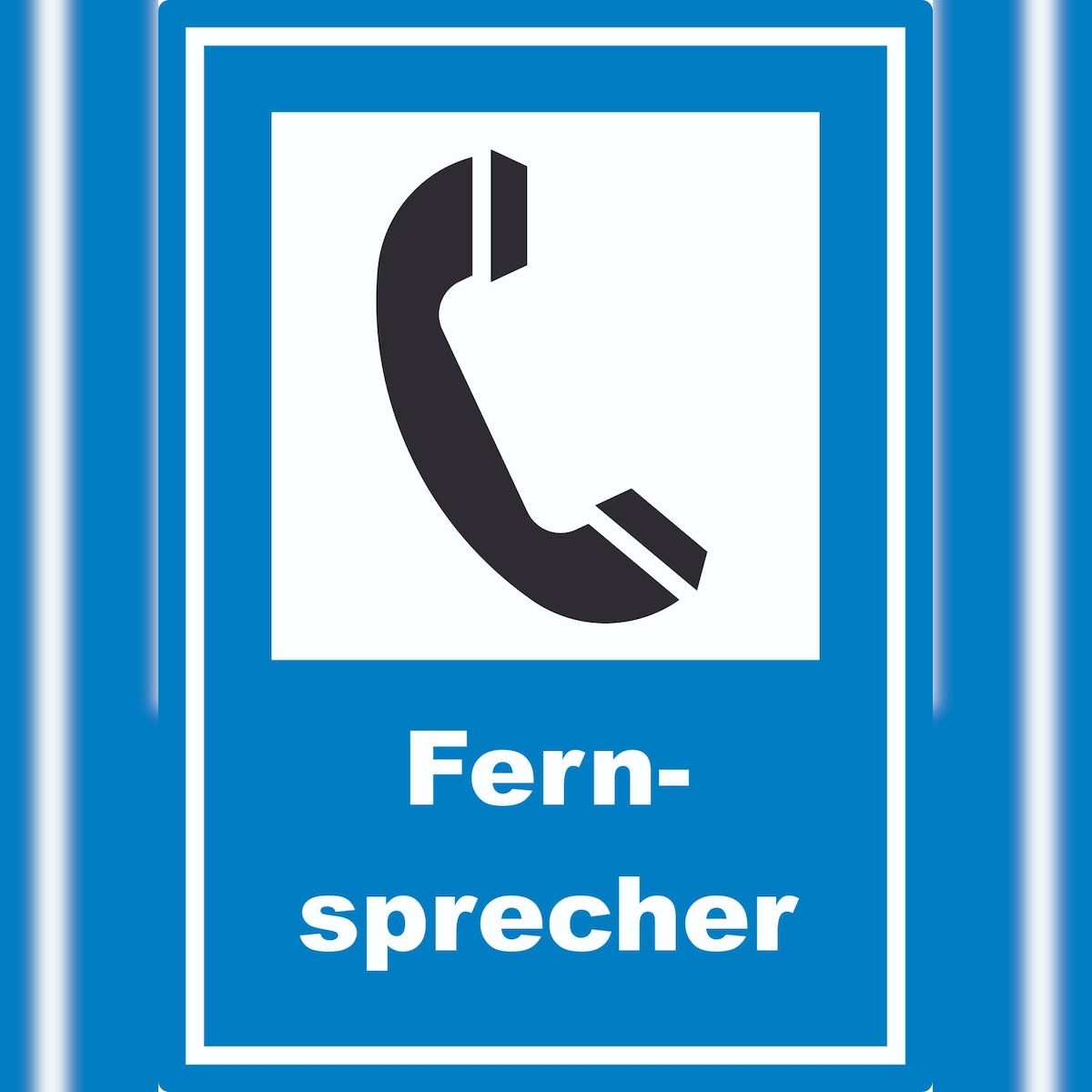 HB-Druck Fernsprecher Aufkleber A6 (105x148mm) Image