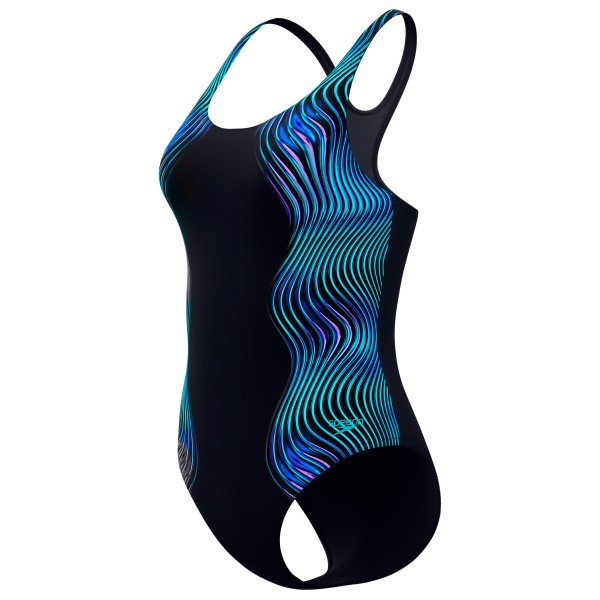 Speedo - Women's Print Medalist One Piece - Badeanzug Gr 40 blau