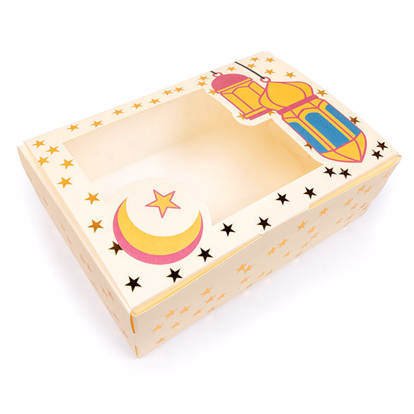 Ramadan Printed Paper Box w/ Window 8 11/16