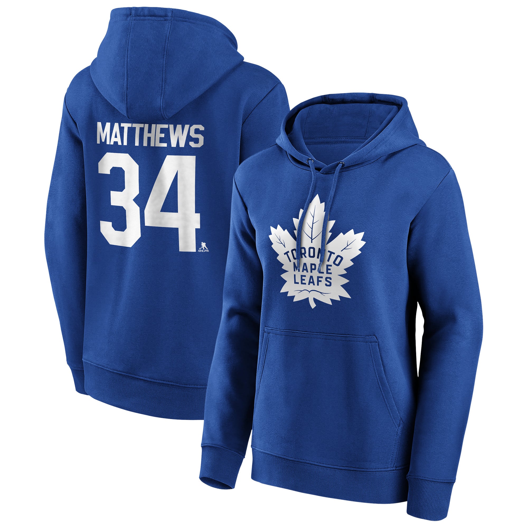 Toronto Maple Leafs Kapuzenpullover mit Name und Nummer – Matthews 34 – Damen