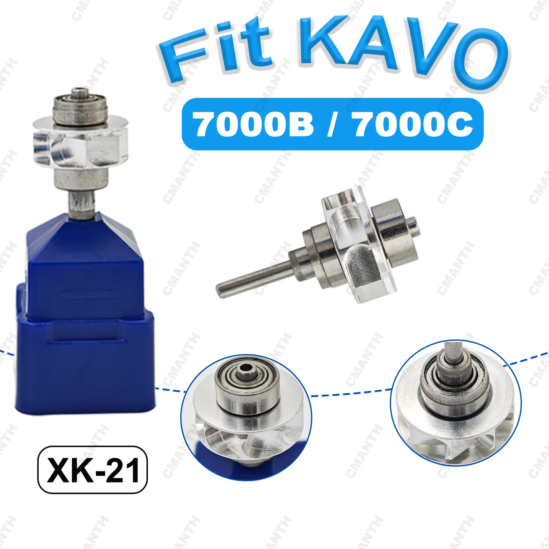 Dental Turbine Patrone Air Rotor Für KAVO 7000B 7000C High Speed Handstück Air Rotor Zahnmedizin Zubehör Image