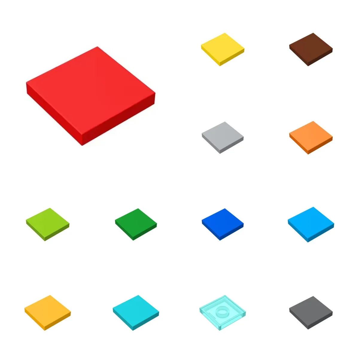 50 stücke 3068 Abbildung Ziegel Keramik Fliesen 2x2 Gebäude Blöcke Spielzeug Für Kinder Kompatibel Pädagogisches Kreative Größe Geschenk DIY MOC Image