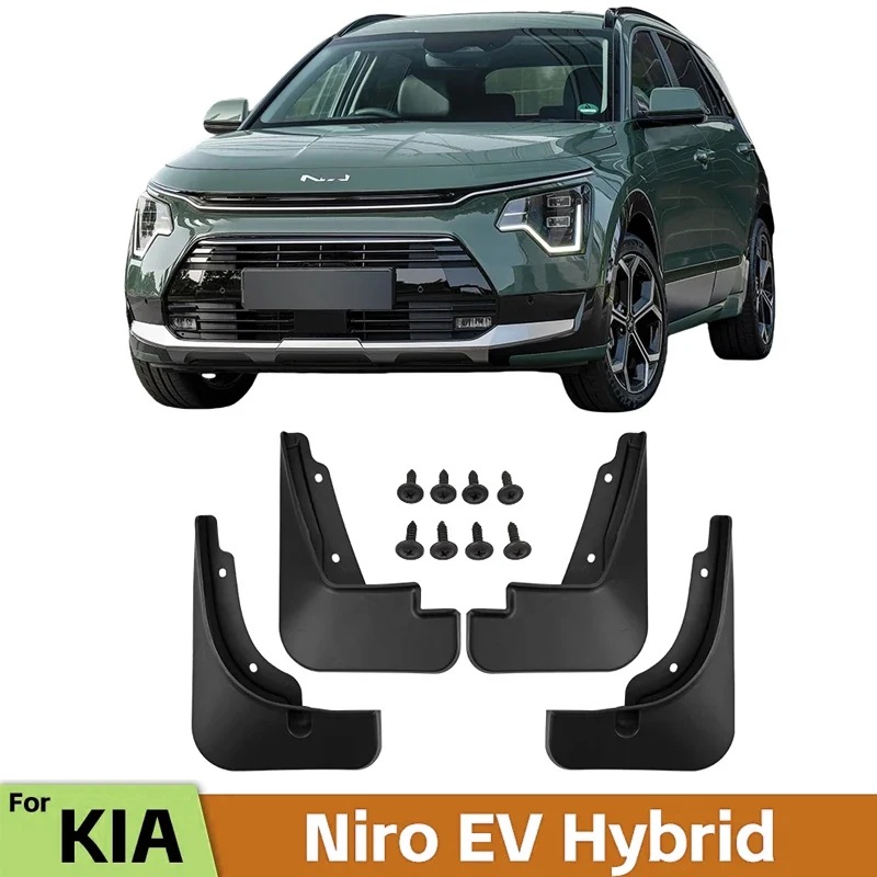 Schmutzfänger für KIA Niro EV Hybrid 2025 2023 2024 Kotflügel Schmutzfänger Spritzschutz Vorne Hinterräder Kotflügel Autozubehör 4 Stück Image