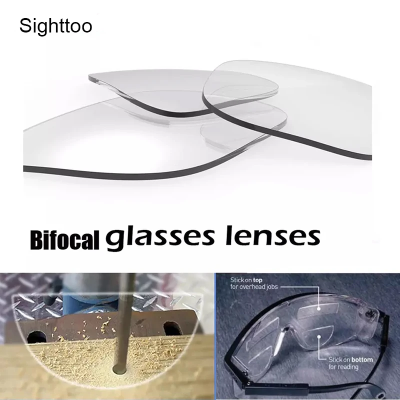 Sighttoo Bifokale Lesebrille Männer Objektiv Hohe Qualität Vergrößerungs Klebe Linsen Flüssigkeit Silikon Austauschbare Presbyopie Objektiv Image
