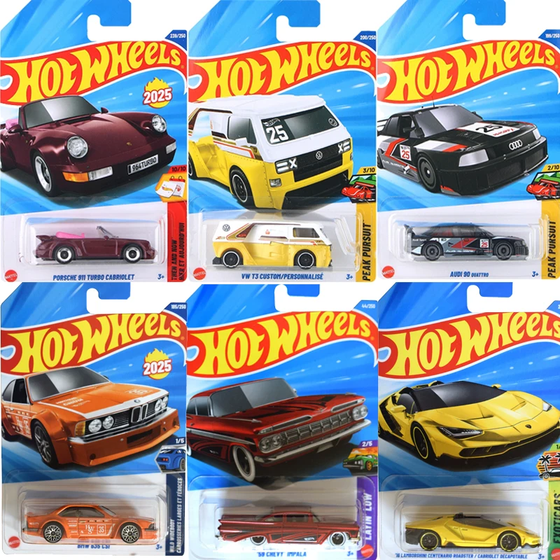 Original Hot Wheels 1:64 Modellautos aus Legierung: Nissan, Chevy, Toyota, Honda, Mustang - Schnelle Auto-Spielzeuge für Jungen, Verkehrsfahrzeuge aus Metall Image