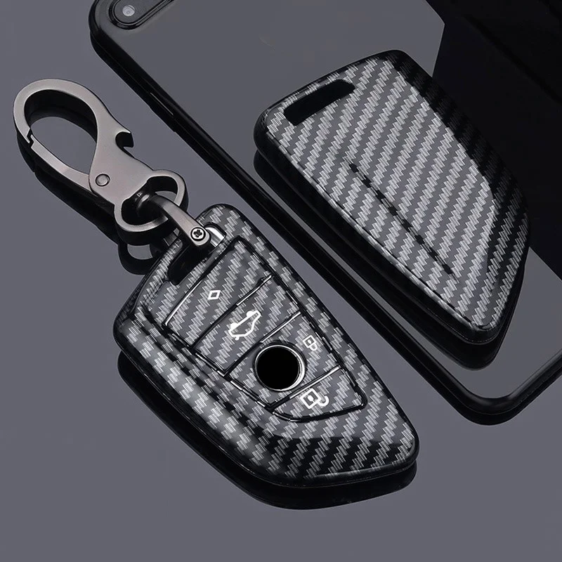 Kohle faser abs Autos chl üssel Fall Abdeckung Schale für BMW x1 x3 x4 x5 f15 x6 f16 g30 7 series g11 f48 f39 f30 118i 218i 320i Image