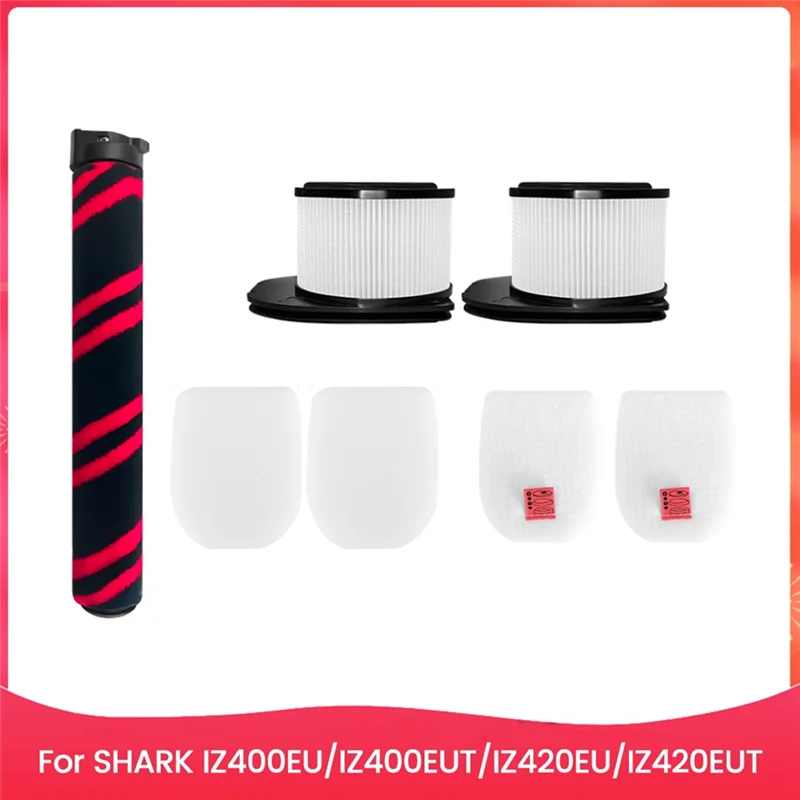 Rollenbürste HEPA-Filter Schaumstofffilzfilter für Shark Staubsauger Zubehör IZ400EU/IZ400EUT/IZ420EU/IZ420EUT-CLIM Image