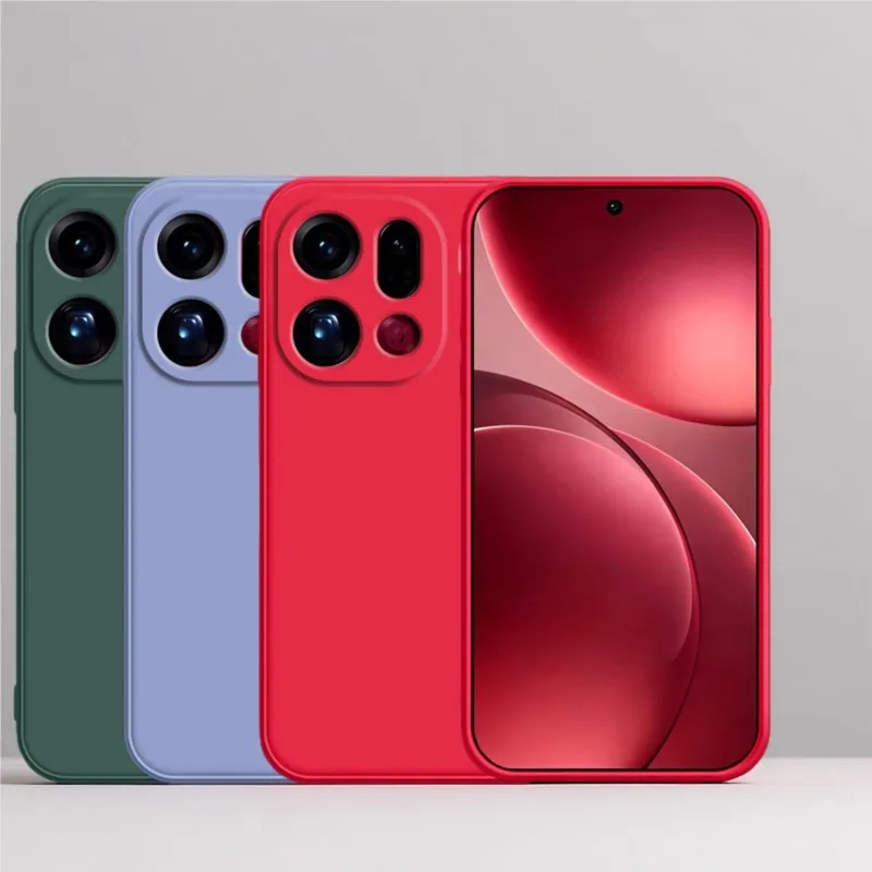 Per OPPO Trova X9 Pro Custodia per OPPO Trova X9 Pro TPU Cover Custodia per telefono in silicone liquido Custodie morbide per OPPO Trova X9 X9 Pro