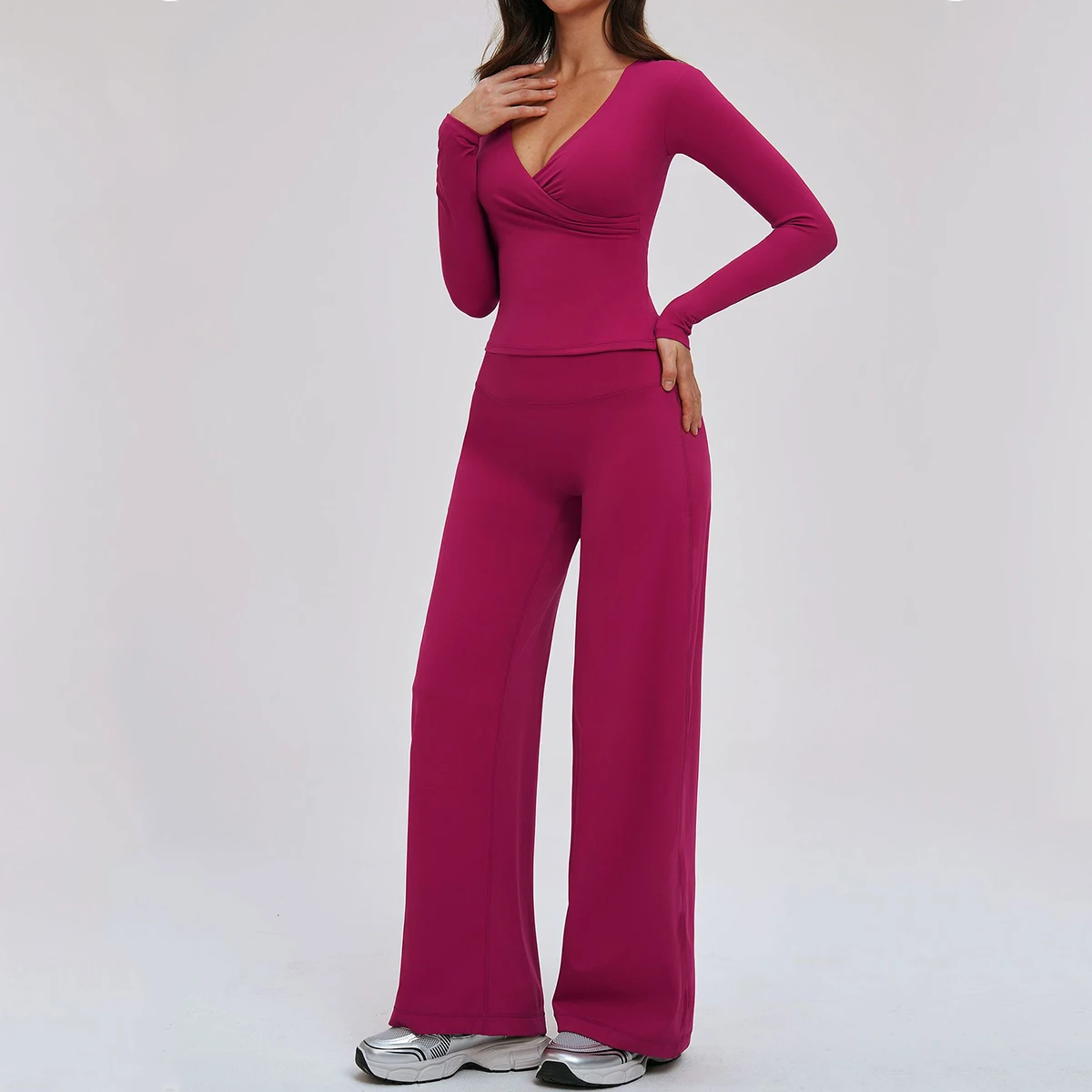 Ensemble de vêtements de sport pour femmes 2 pièces, élastique, pour la course à pied, l'entraînement, le yoga, les ensembles de sport, vêtements de jogging, vêtements de fitness, pantalon de