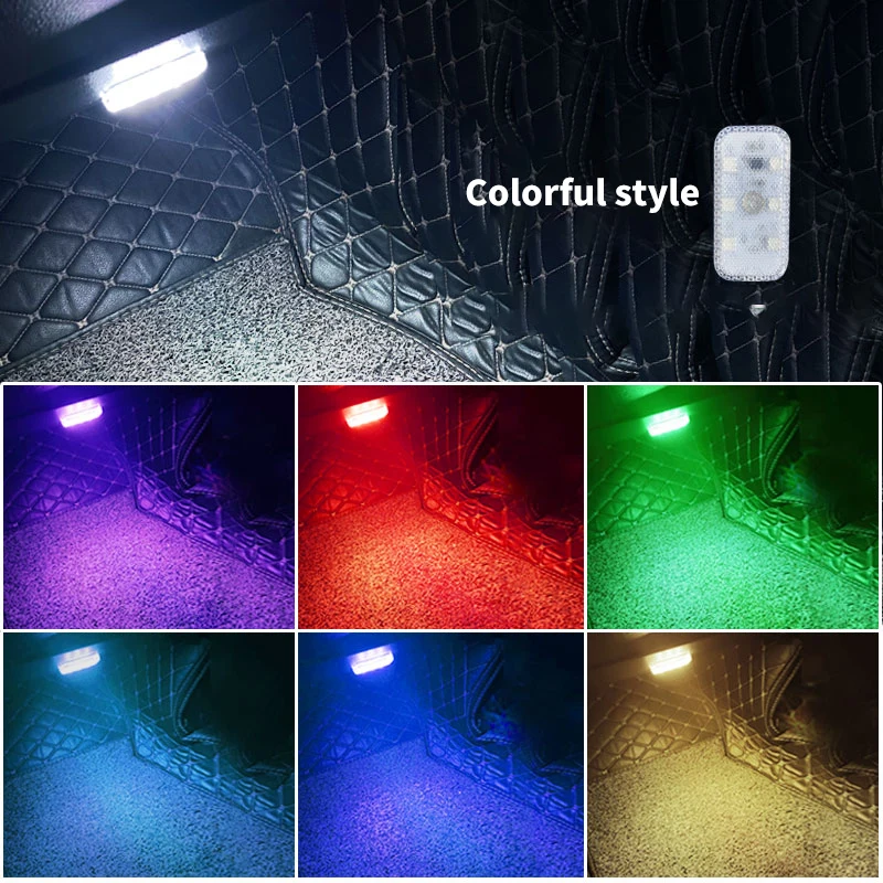 Éclairage tactile LED automobile, lampes de lecture, lampes de toit, lampes de secours, mini lampes de nuit, lampes décoratives intérieures, tru