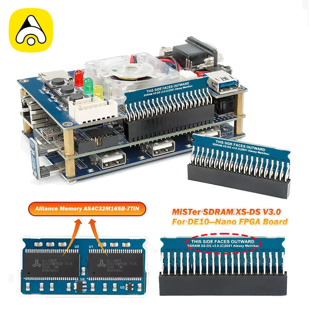 Neuestes v3.0 MiSTer SDRAM XS-DS 128 MB Modul für Neo Geo /Sega Saturn/Sega Mega CD Core Spielekonsolen Image