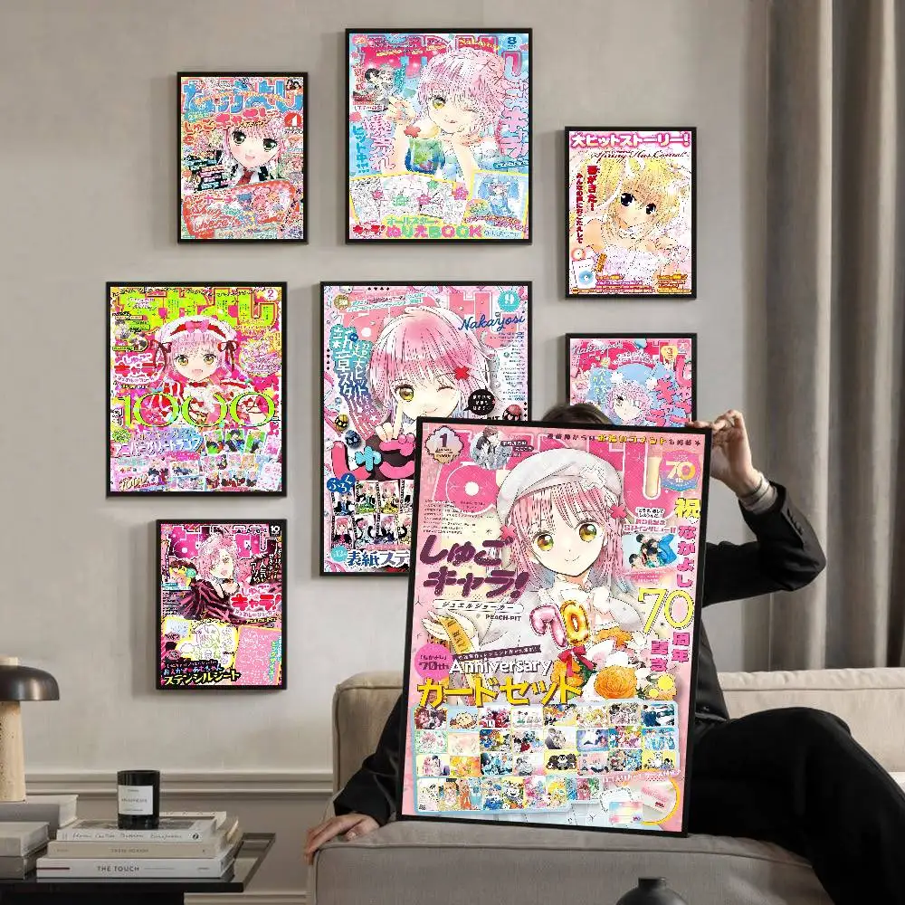 Shugo Chara Japan Movie Sticky Posters Ausgefallener Wandaufkleber für Wohnzimmer, Bar, Dekoration, Vintage-Dekorationsgemälde Image