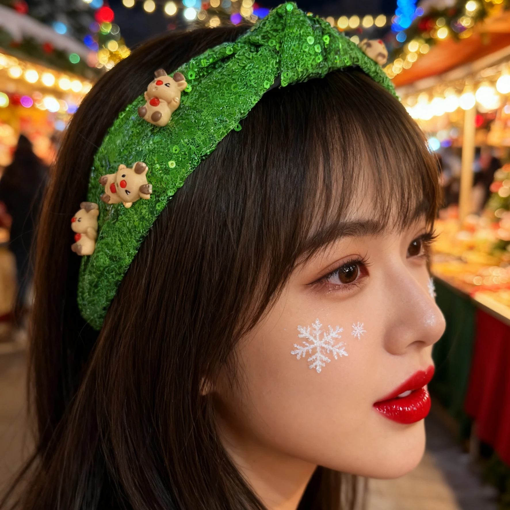 1pc Festival Weihnachten Stirnband Schneemann Rentier Design Haarband Neue Jahr Haar Zubehör Für Frauen Mädchen Party Weihnachten Geschenke Image