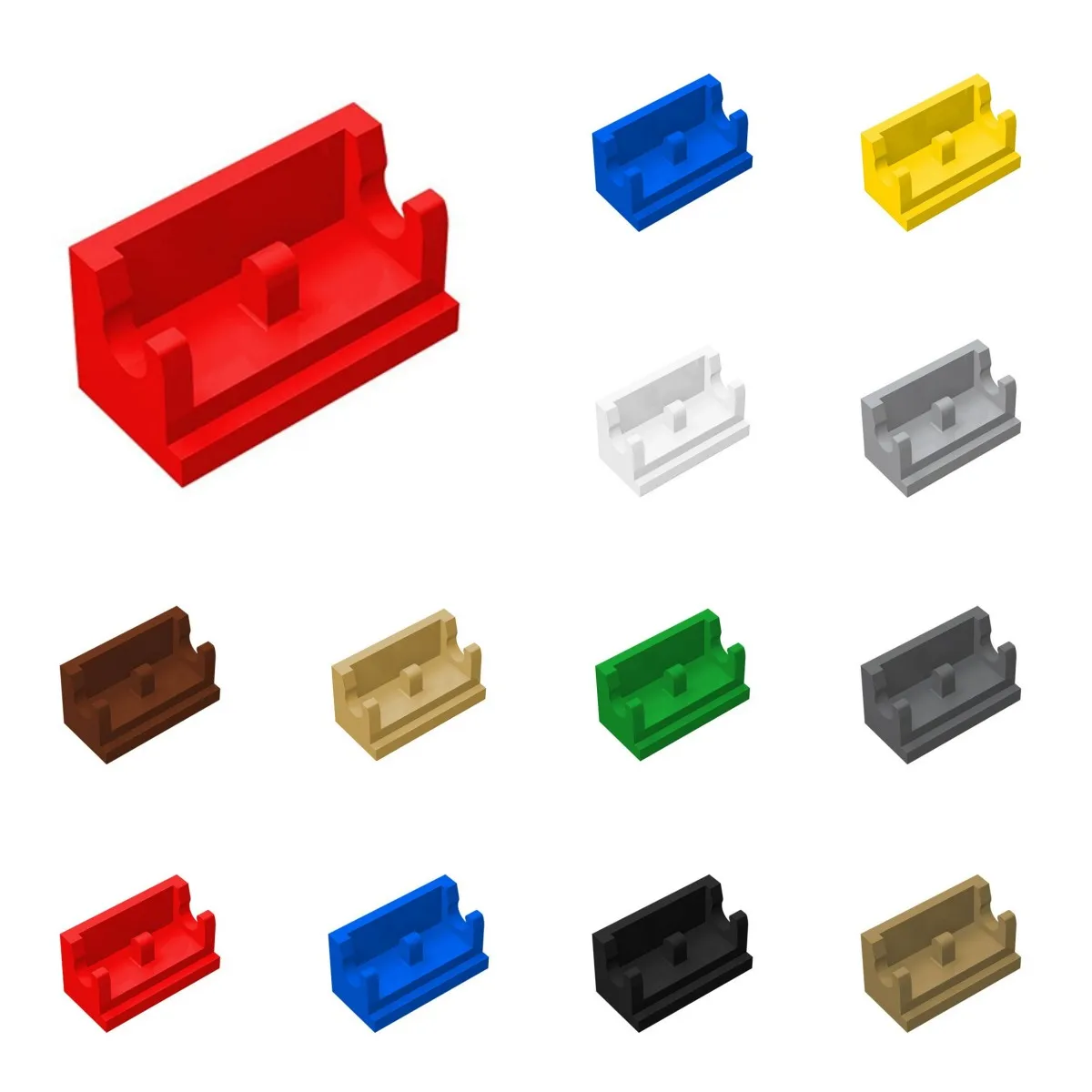 50 stücke Bausteine MOC Baut Teile Kompatibel Mit 3937 DIY erleuchten Block Bricks Pädagogisches Geschenk Spielzeug Image