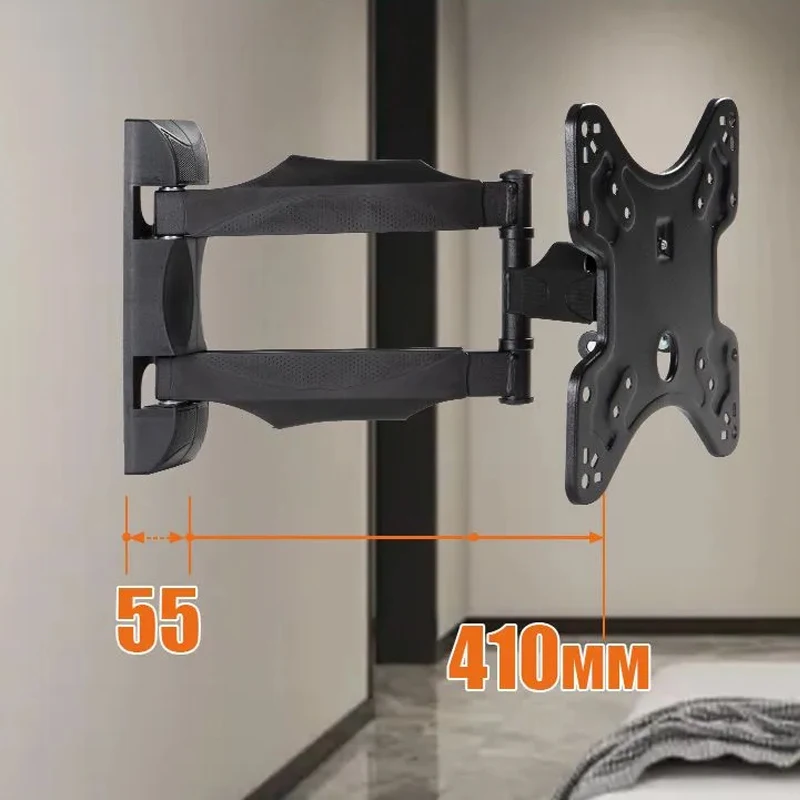 BEISHI Schiebe-TV-Ständer zur Wandmontage für die meisten 26-42-Zoll-TV-Halterungen, Gelenkschwenk-Neigefunktion, max. VESA 200 x 200 mm Image