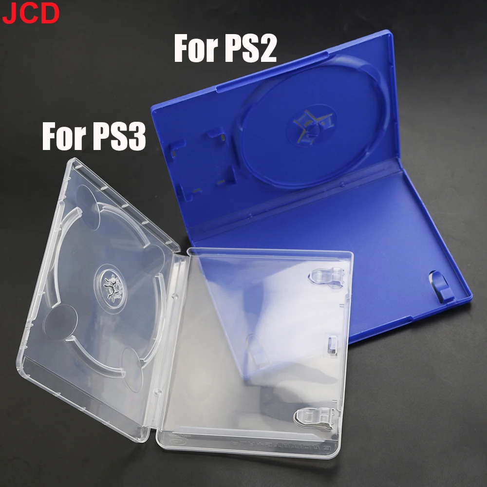 Jcd 1 stücke für ps2 ps3 cd spiel fall schutz box spiel platten halter cd dvd discs speicher box ersatz zubehör