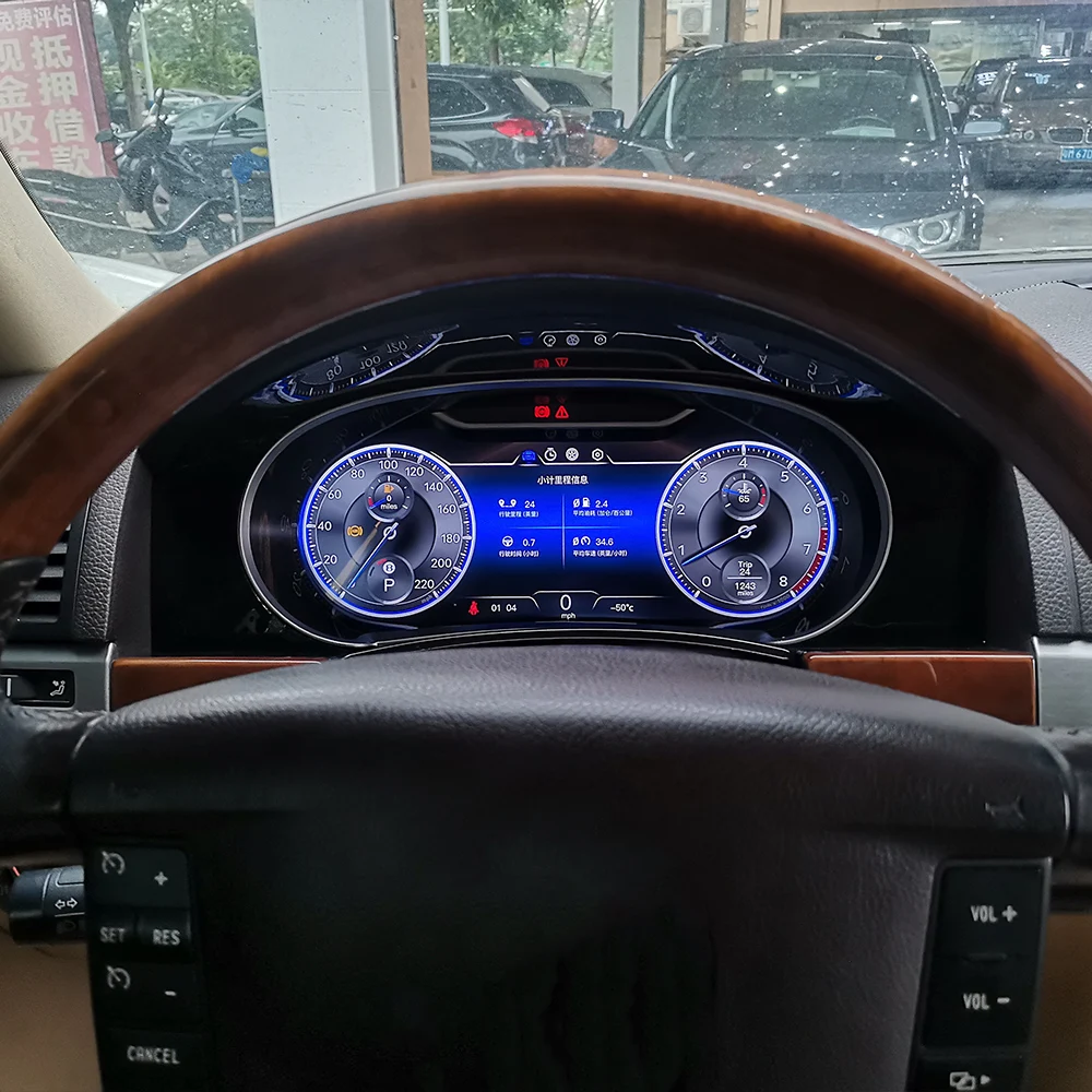 12,3 Zoll Digital Dashboard Cluster Für Volkswagen Touareg 2003-2010 VW LCD Auto Instrument Tacho Steuergerät Meter Bildschirm Image
