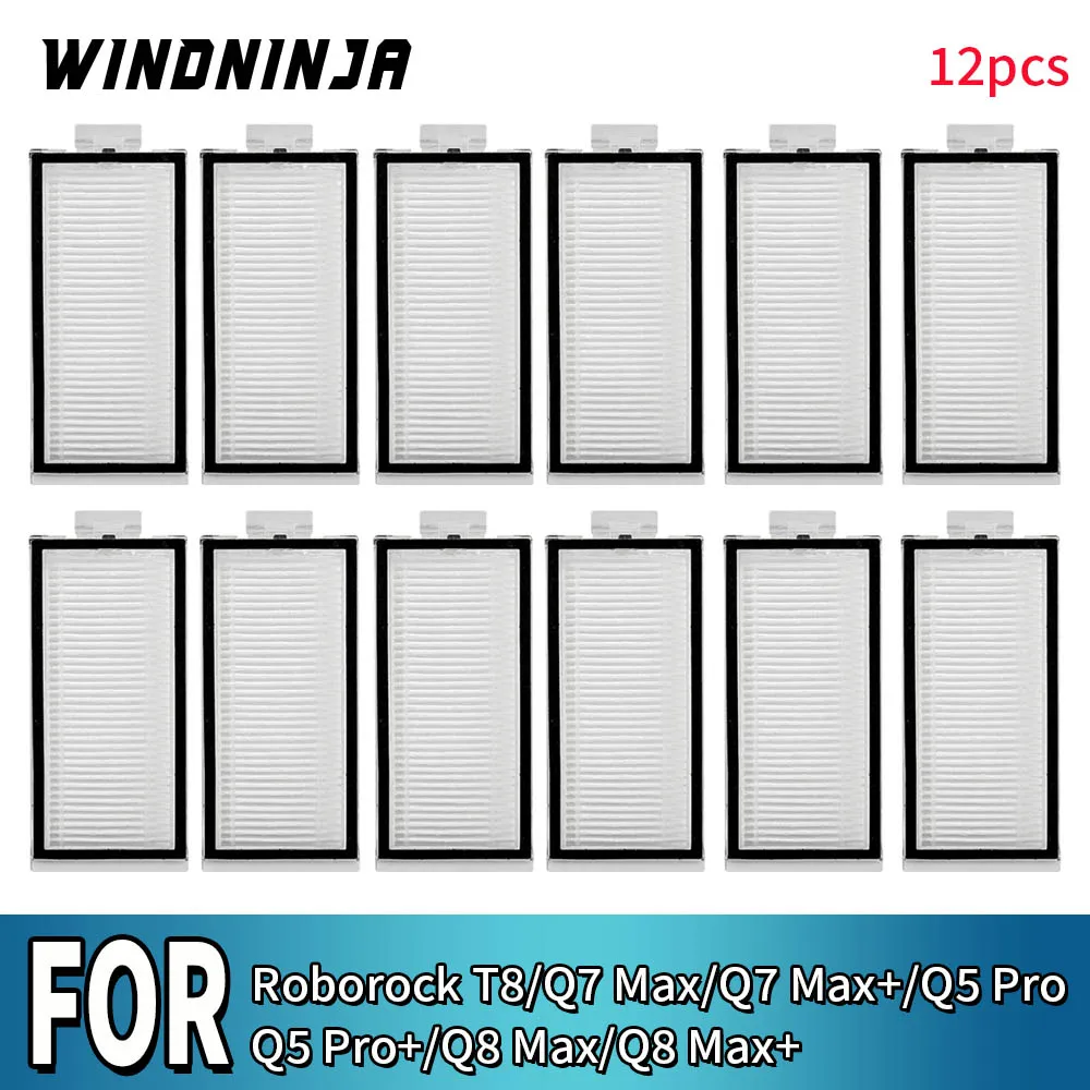 HEPA-Filter für Roborock T8 Q7 Max Q7 Max+ Q5 Pro Q5 Pro+ Q8 Max Q8 Max+ Roboterstaubsauger Waschbares Filterelement Ersatzteile Zubehör Image