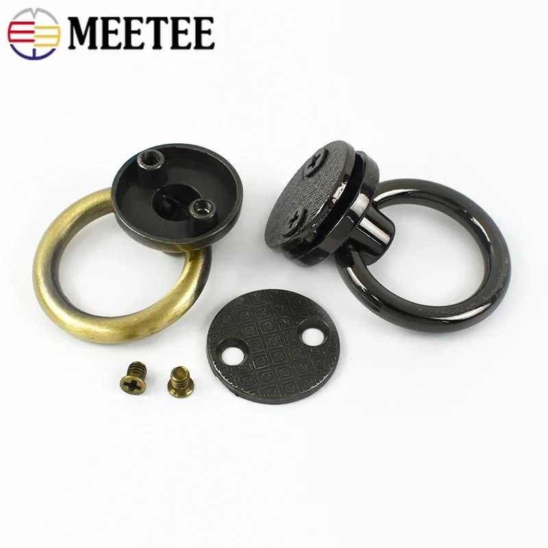 4/10Pcs Meetee 20mm O Ring Schnalle Tasche Metall Seite Clip Handtasche Strap Schraube Stud Niet Schlüsselbund telefon Shell Stecker Zubehör Image