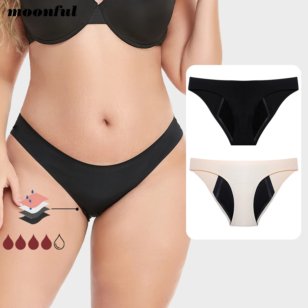 Periodenunterwäsche Reichlich Fluss Damen Menstruationshöschen Lot Nahtlose starke Absorptionsunterwäsche Mädchen Menstruationshöschen Image