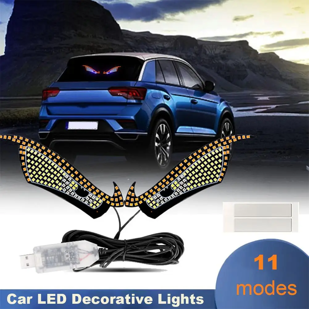 Auto-LED-Dekorationsleuchten Dynamisches Dämonenauge-Licht LED-Licht für Autos SUVs Modifiziertes USB-Warnlicht Autolicht Image