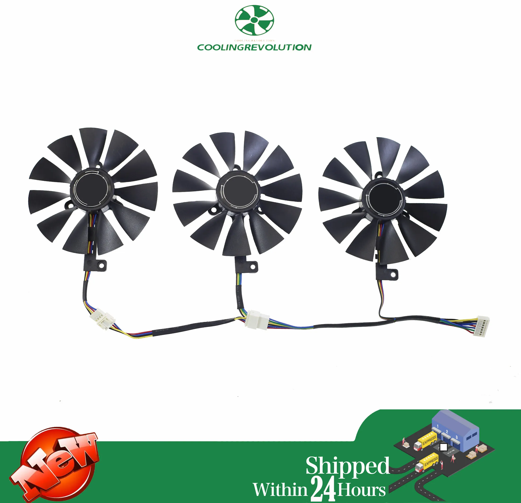 Original für ASUS ROG-STRIX-RTX 2060 2070-O8G-GAMING RTX 2060 RTX 2070 Grafikkarte Lüfter T 129215 SH T 129215 SL Image