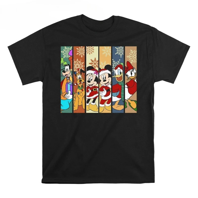 Disney Mickey Friends Weihnachten T-Shirt Hoodie Kinder Kind Einkaufstasche T-Shirt Image