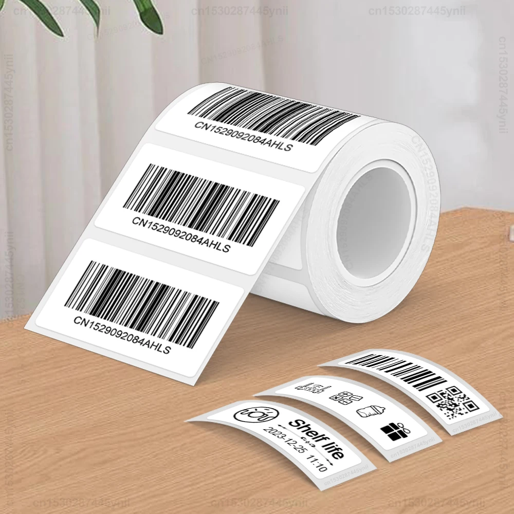 1 Stück E210 P50 Etikettenpapier, selbstklebend, 20–50 mm, Thermo-Etikettendrucker, Aufkleberband für E210 Marklife P50 M110 M220 M200 Etikettendrucker Image