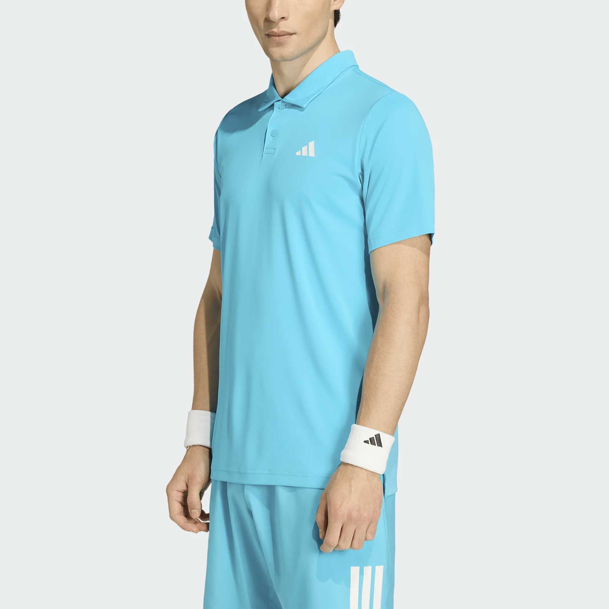 adidas Club Polo 2025 Men's Tennis Apparel Signal Cyan