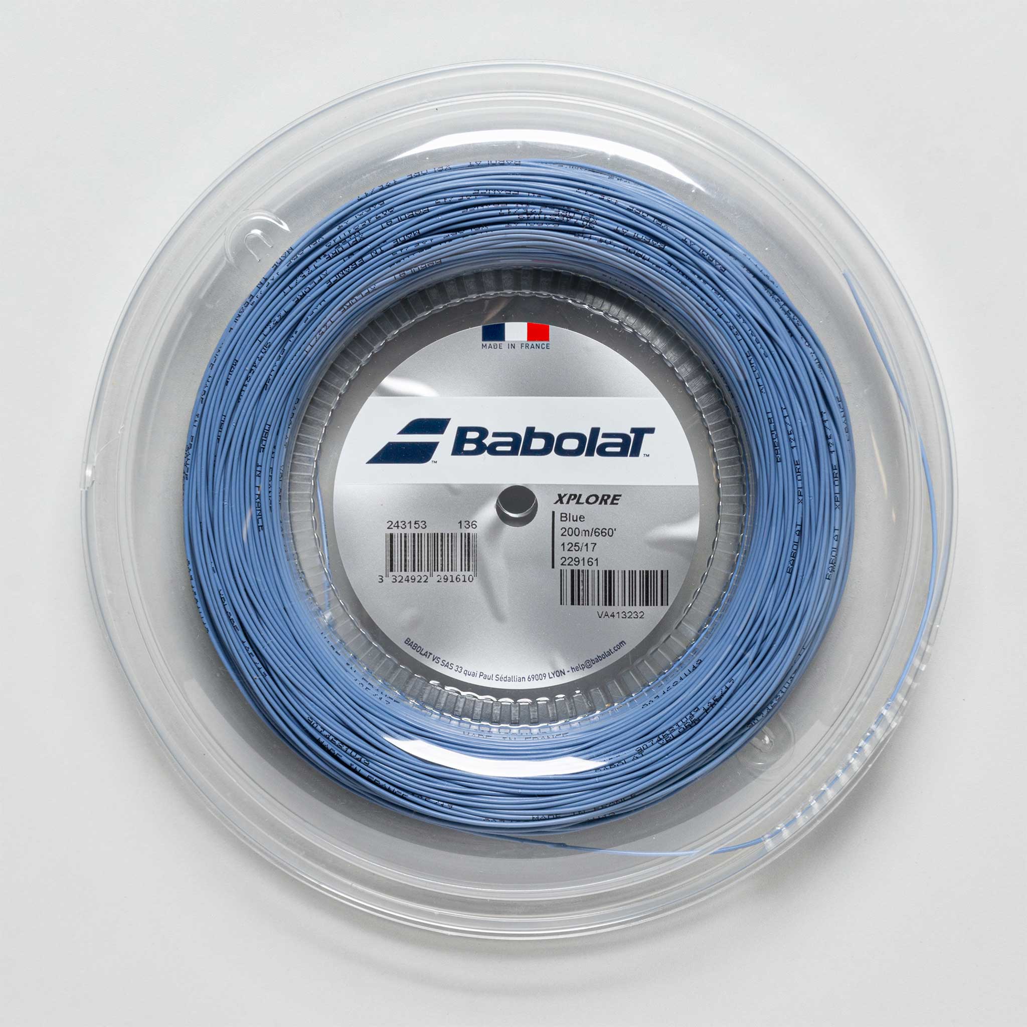 Babolat Xplore 17 660' Reel Tennis String Reels Blue