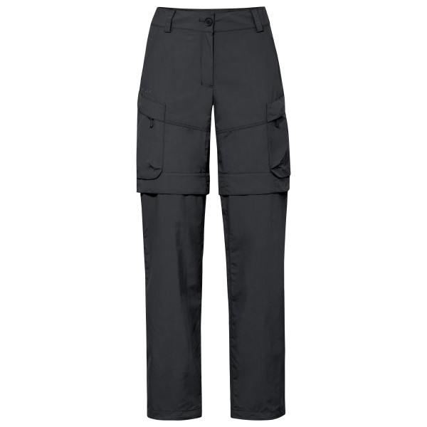 Vaude - Women's Neyland Cargo Zip Off Pants - Trekkinghose Gr 46 - Short schwarz/grau