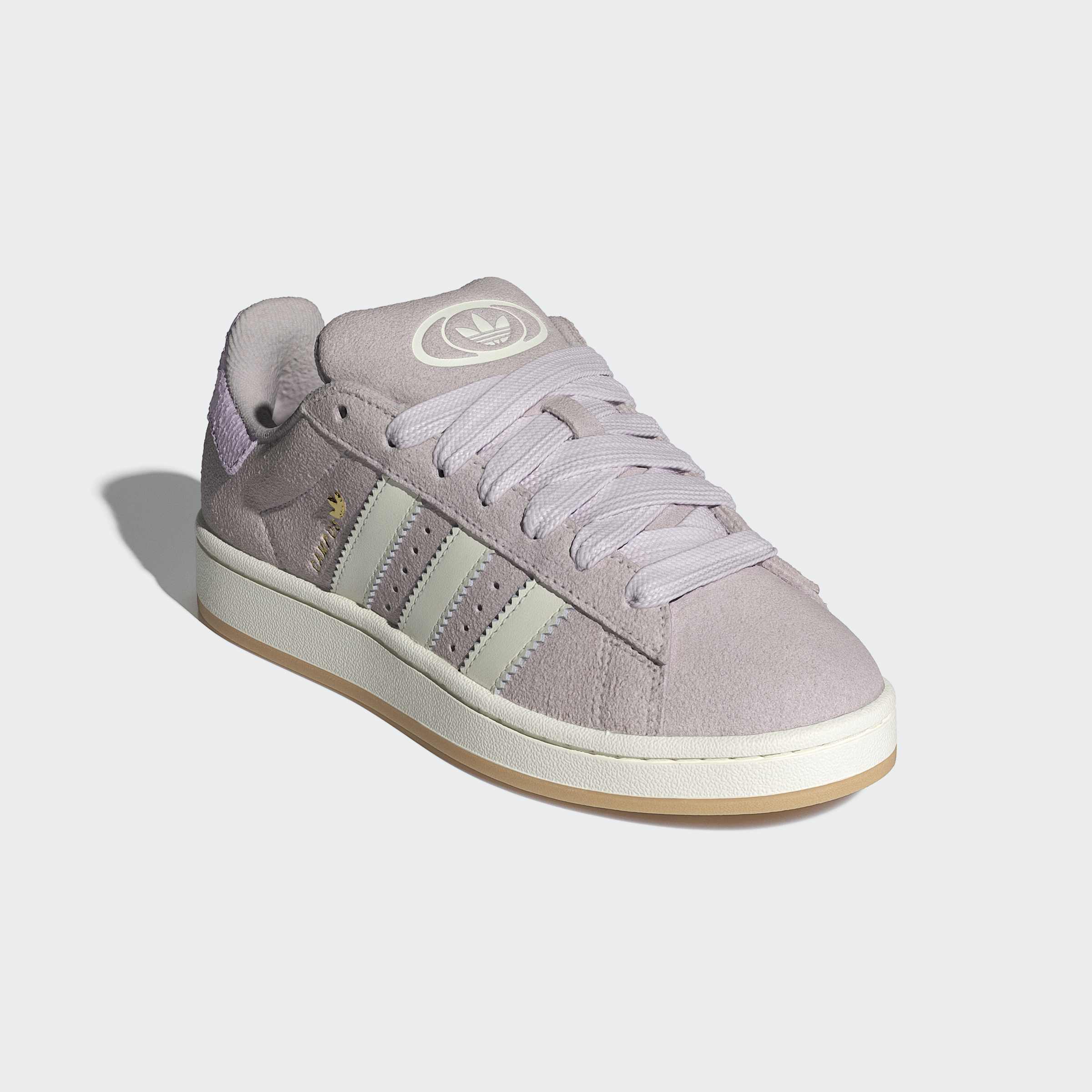 Sneaker ADIDAS ORIGINALS "CAMPUS 00S", Damen, Gr. 39, ice lila, sanftes weiß, powder plum, Leder, Schuhe Sneaker