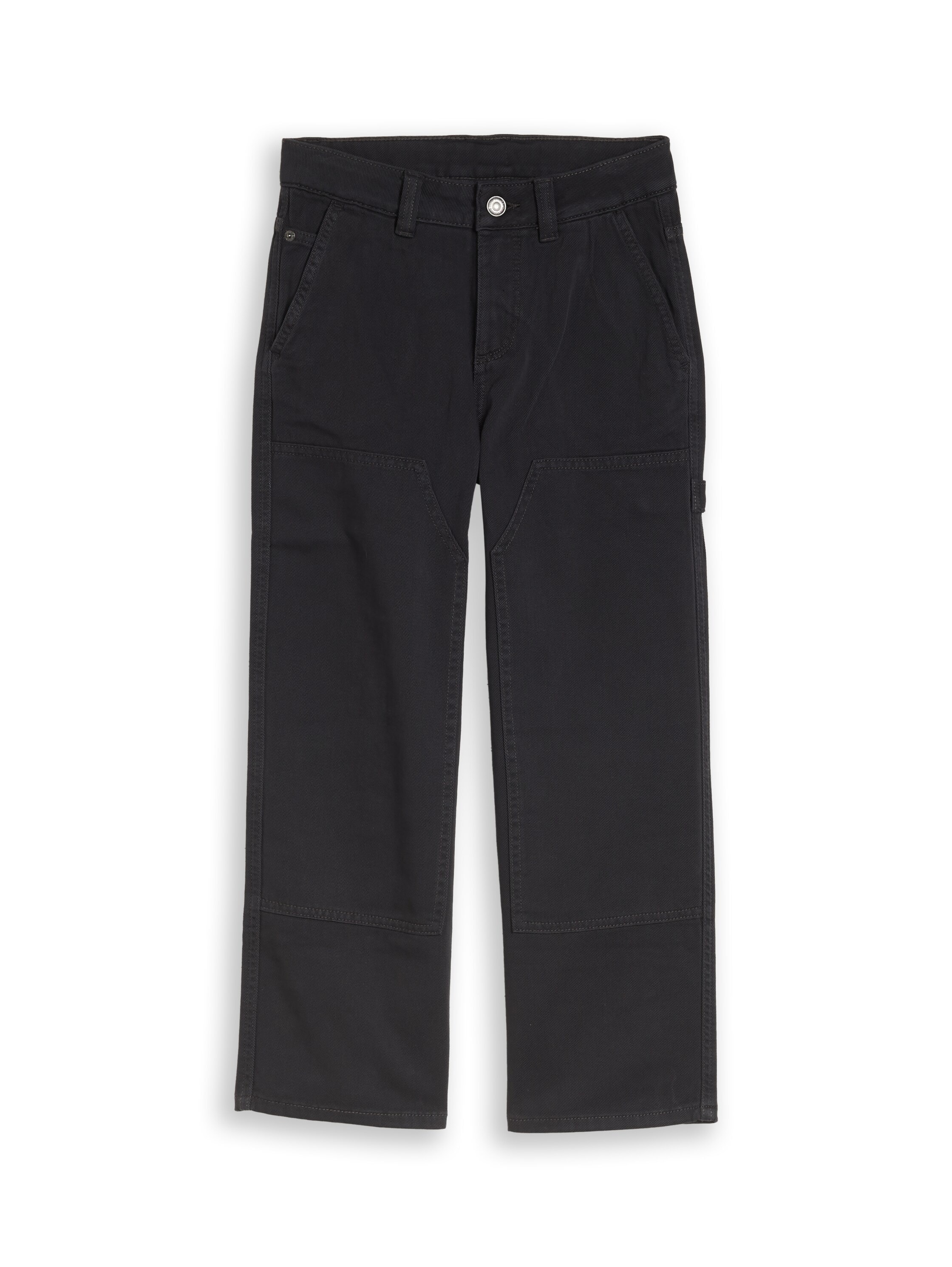 5-Pocket-Hose TOM TAILOR, Jungen, Gr. 176, N-Gr, coal grau, Denim/Jeans, Obermaterial: 100% Baumwolle. Futter: 100% Baumwolle, unifarben, weit lang, Hosen 5-Pocket-Hose, im Five-Pocket Style