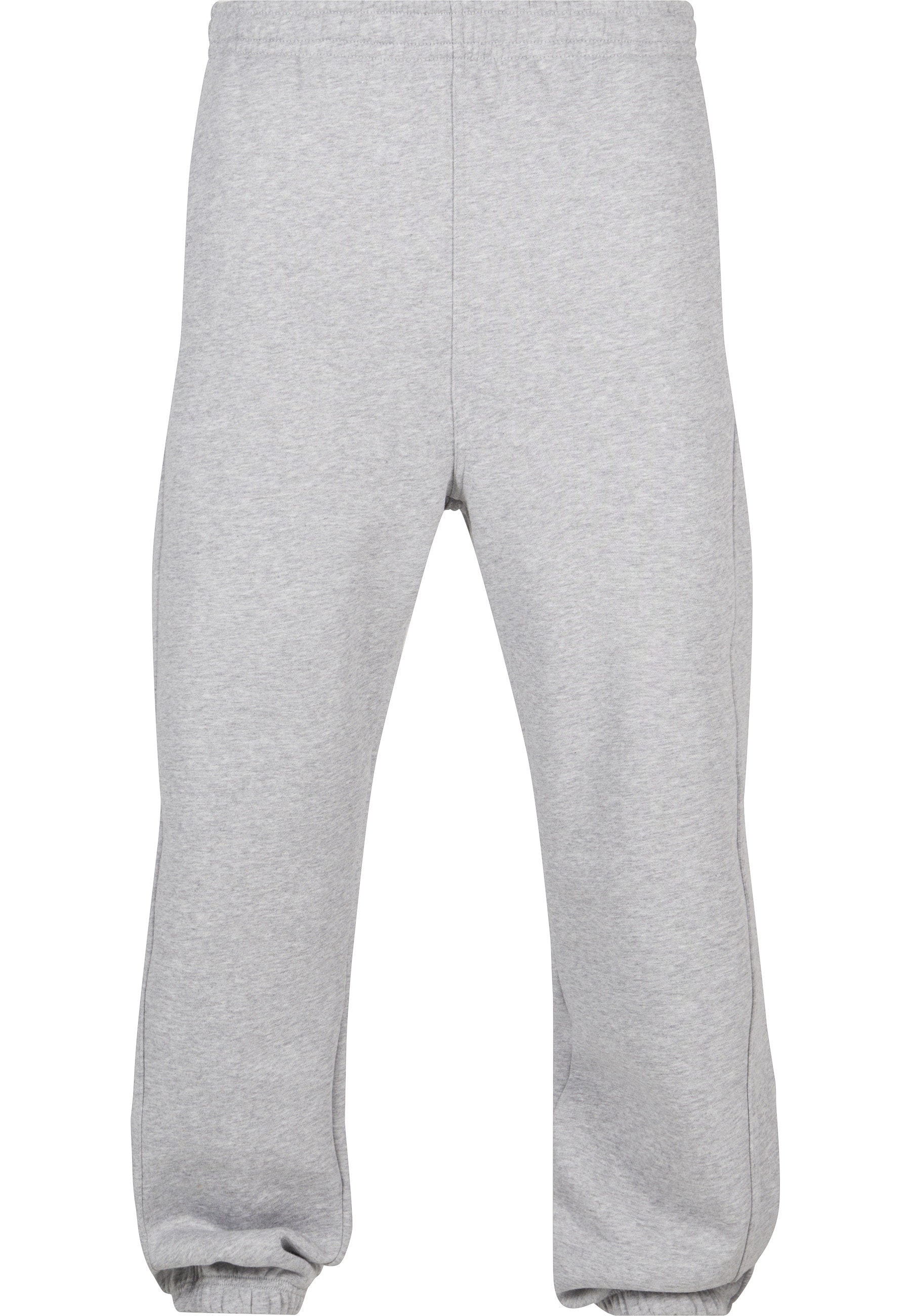 Jogginghose URBAN CLASSICS "Urban Classics Herren Sweatpants", Herren, Gr. L, US-Größen, grau, 65% Baumwolle, 35% Polyester, unifarben, loose fit, Hosen Jogginghose