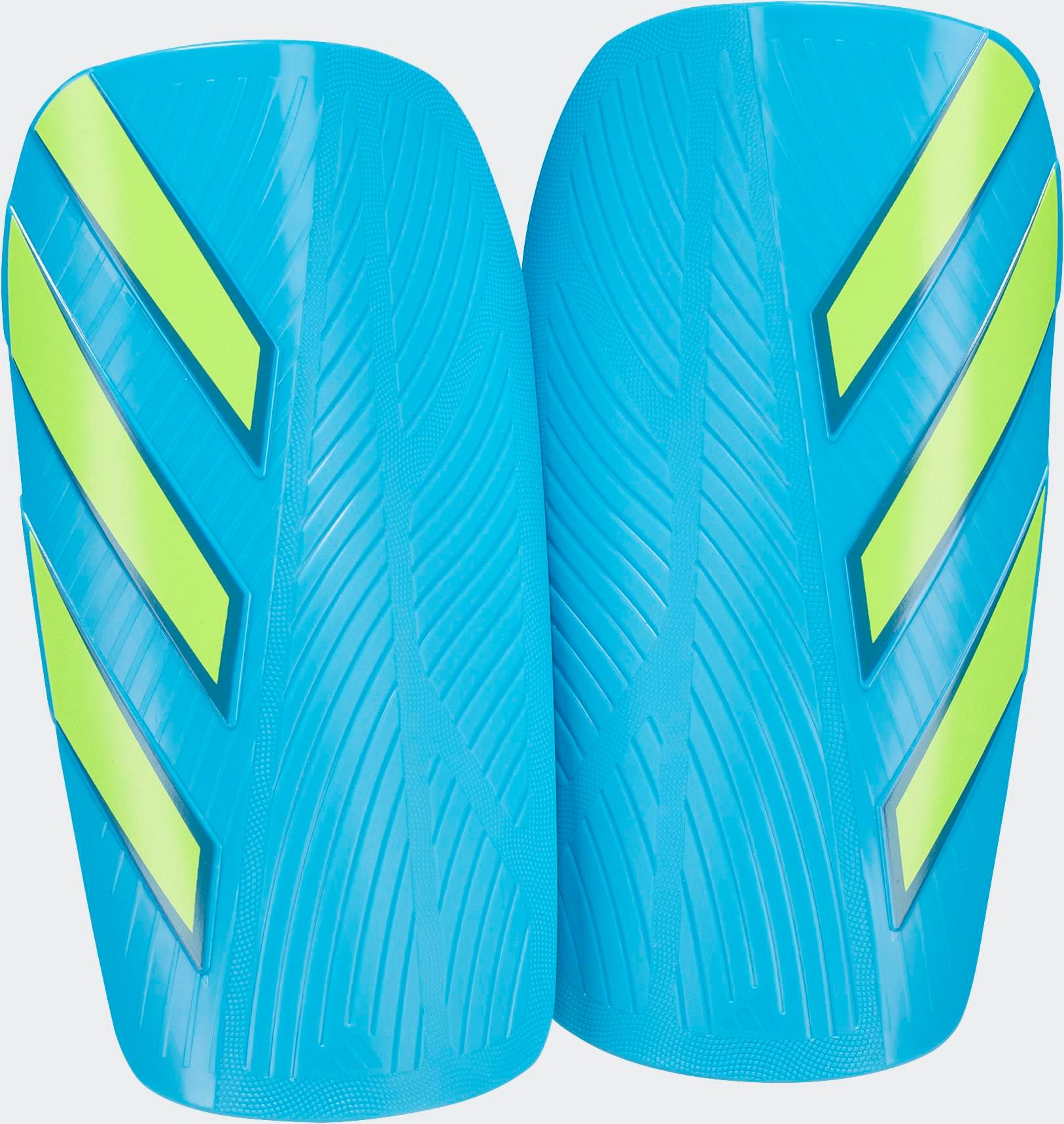 Fußball Schienbeinschoner ADIDAS PERFORMANCE "TIRO SHINGUARD EU CLUB SCHIENBEINSCHONER", Gr. S, lucid aquamarine, solar gelb, dusky petrol, Kunststoff, Protektoren