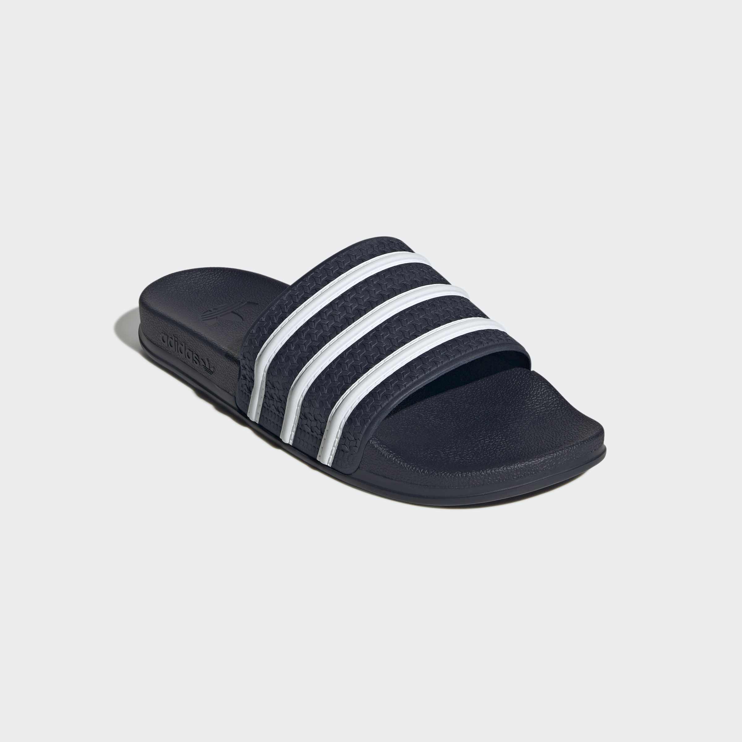 Badesandale ADIDAS ORIGINALS "ADILETTE OG CF BADESCHLAPPEN", Herren, Gr. 42, collegiate navy, ftwr weiß, collegiate navy, Schuhe, Badelatschen