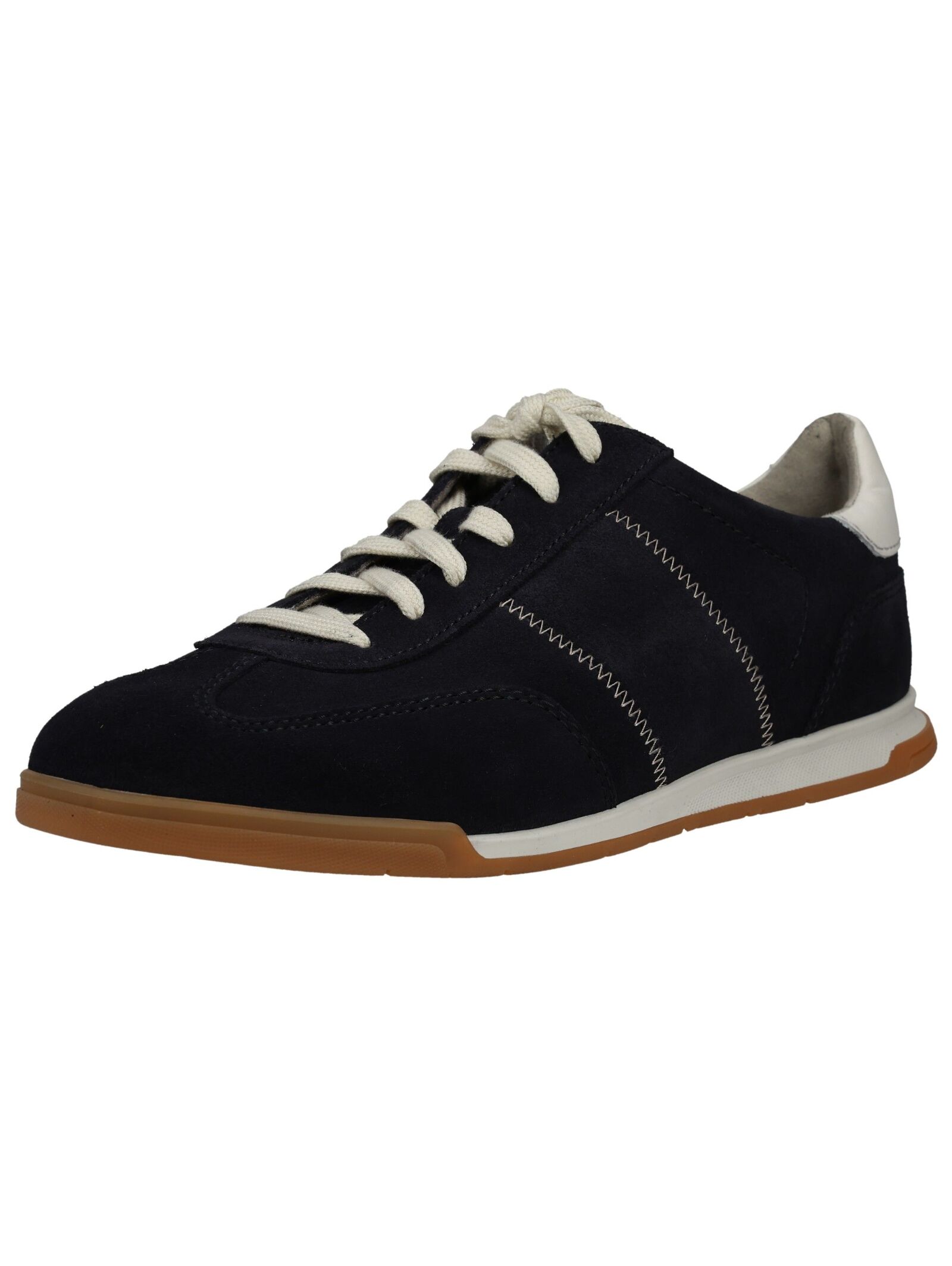 Sneaker PIUS GABOR "Pius Gabor Sneaker Veloursleder", Herren, Gr. 44, schwarz, weiß, Schuhe Sneaker
