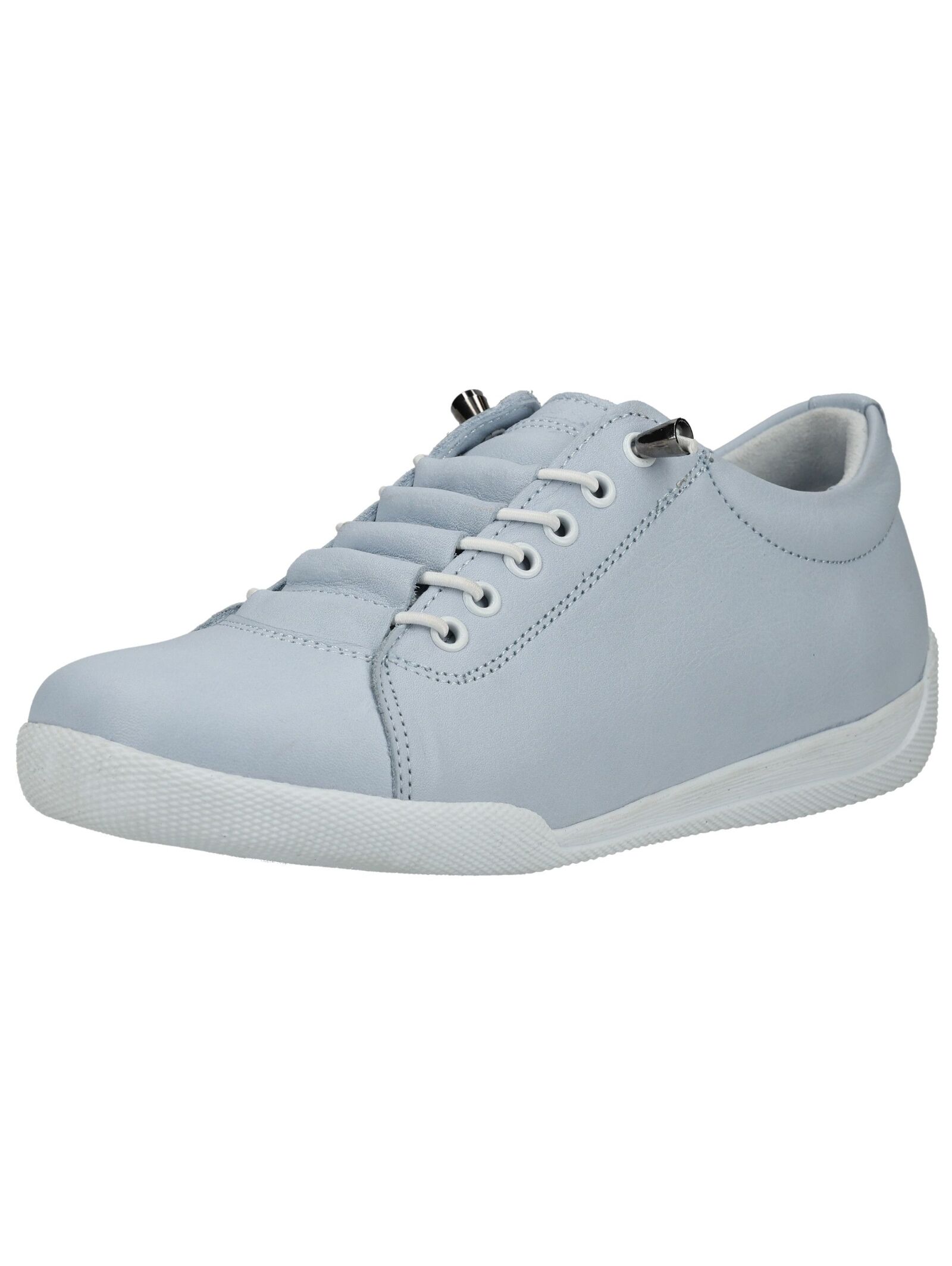 Sneaker ANDREA CONTI "Andrea Conti Sneaker Leder", Damen, Gr. 38, hellblau, Schuhe Sneaker