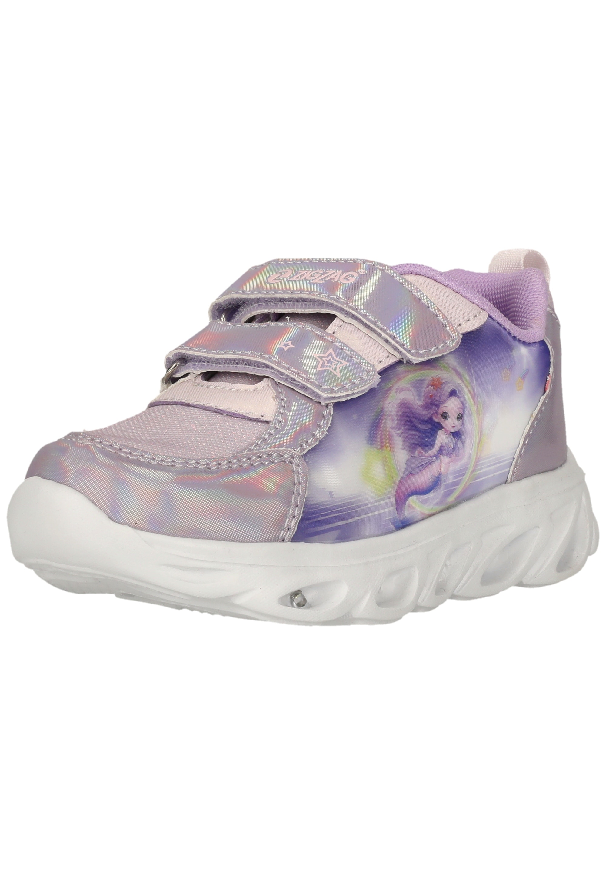 Klettschuh ZIGZAG "Ronda", Mädchen, Gr. 25, lila, Schuhe Klettschuh, mit atmungsaktiver Eigenschaft