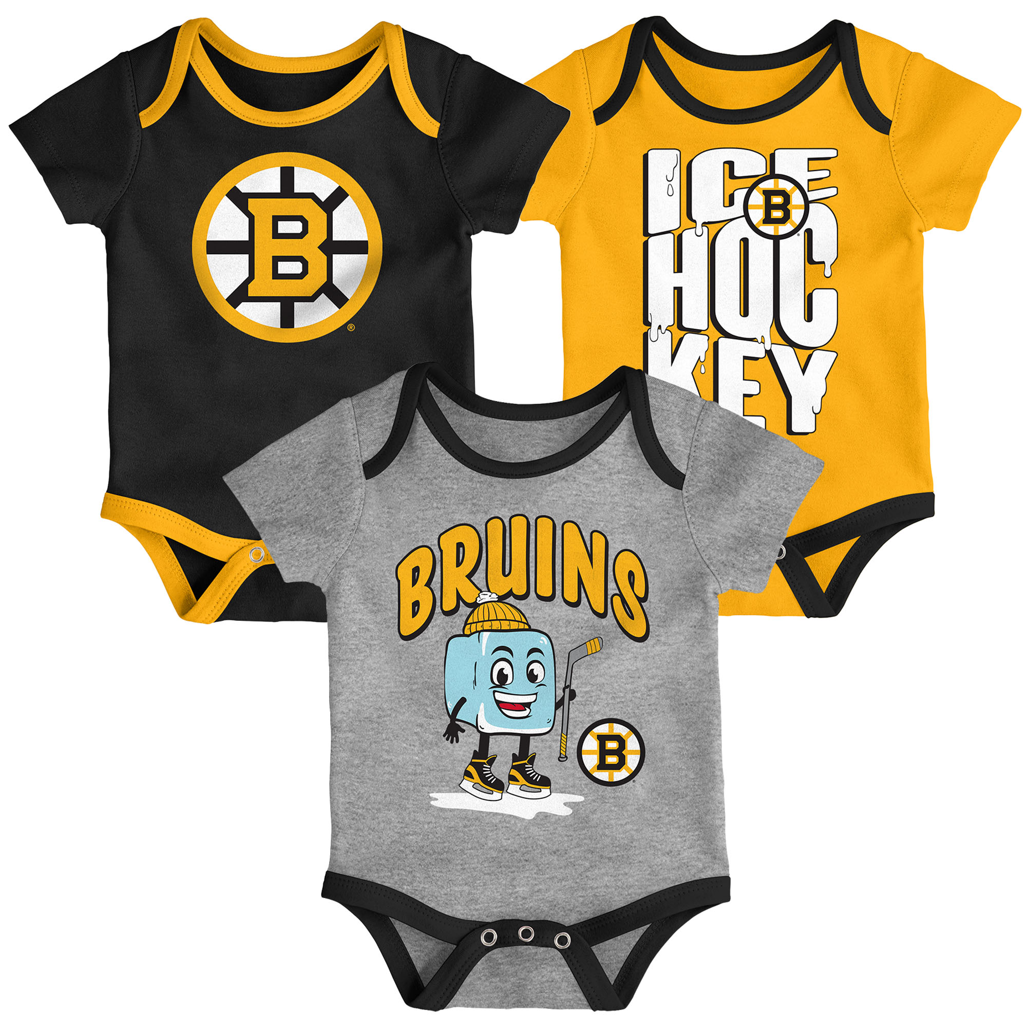 "Boston Bruins Triple Header 3er-Set Creeper – Kleinkind" Image